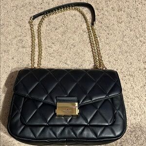 Carey medium flap quilted shoulder bag